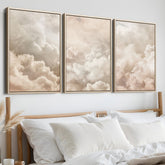 Beige Clouds Set of 3 Prints