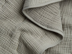 Organic Cloud Cotton Quilt - FINAL SALE (Heathered Moss)