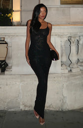 Late Night Love Maxi Dress Black