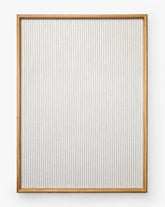 Striped Oak & Linen Memo Board