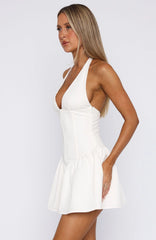 Never Ever Mini Dress White