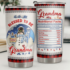 Blessed To Be Called Grandma - Tumbler - Gift For Grandma. Grandparents
