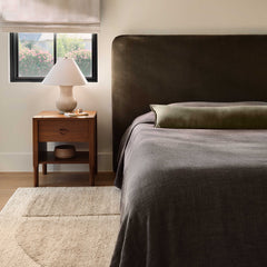 Censo Oversized Linen Bed Blanket
