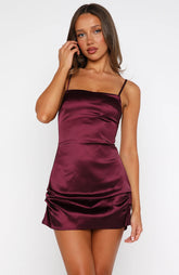 Effortless Elegance Mini Dress Plum