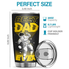 Best Dad Ever. No.1 Dad Nutrition Facts - Tumbler - To My Dad. Gift For Dad. Dad Gift From Daughter And Son. Birthday Gift For Dad