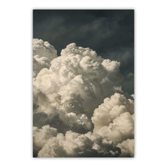 Vintage Billowing Clouds Print