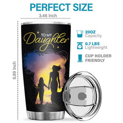 Once Upon A time When I Asked God For An Angel - Tumbler - To My Daughter. Gift For Daughter. Daughter Gift From Mom. Birthday Gift For Daughter