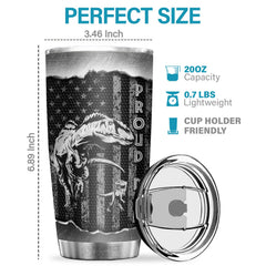 Daddysaurus Like A Normal Dad But More Awesome - Tumbler - To My Dad. Gift For Dad. Dad Gift From Daughter And Son. Birthday Gift For Dad