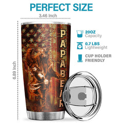 Being A Papa Is Priceless - Tumbler - To My Dad. Gift For Dad. Dad Gift From Daughter And Son. Birthday Gift For Dad