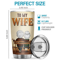 Our Home Ain't No Castle But Still You Are My Queen Forever - Tumbler - To My Wife. Gift For Wife. Anniversary. Engagement. Wedding. Marriage Gift