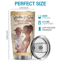 Follow Your Dreams Belive In Yourself & Remember To Be Awesome - Tumbler - To My Son. Gift For Son. Son Gift From Mom. Birthday Gift For Son