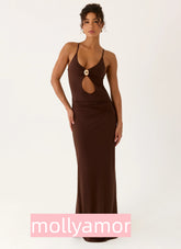 Inez Maxi Dress - Chocolate