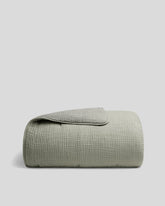 Organic Cloud Cotton Quilt - FINAL SALE (Heathered Moss)
