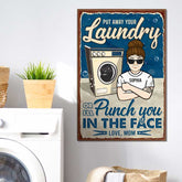Put Away Your Laundry - Gift For Mother. Personalized Vertical Poster