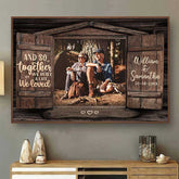 And So Together - Personalized Horizontal Poster - Upload Image. Gift For Couples