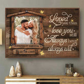 Love You Still - Upload Image. Gift For Couples. Husband Wife - Personalized Horizontal Poster