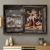You And Me - Personalized Horizontal Poster - Upload Image. Gift For Couples