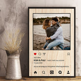 Instagram Style - Upload Image. Personalized Vertical Poster