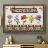 Mom Knows A Lot But Grandma Knows Everything - Family Personalized Custom Horizontal Poster - Mother's Day. Gift For Grandma