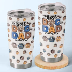 I Love That You Are My Dad - Dog & Cat Personalized Custom 3D Inflated Effect Printed Tumbler - Father's Day. Gift For Pet Owners. Pet Lovers