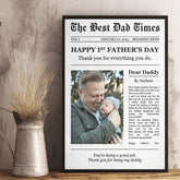 Custom Photo Thank You For Everything You Do - Family Personalized Custom Vertical Poster - Father's Day. Gift For Dad
