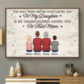 I Have So Much Of You In My Heart - Family Personalized Custom Horizontal Poster - Gift For Daughter. Son