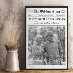 Custom Photo I Love Doing Life With You - Couple Personalized Custom Vertical Poster - Gift For Husband Wife. Anniversary