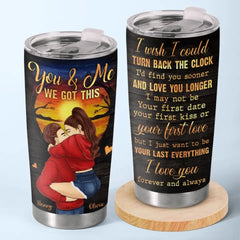 I Love You Forever And Always - Couple Personalized Custom Tumbler - Gift For Husband Wife. Anniversary