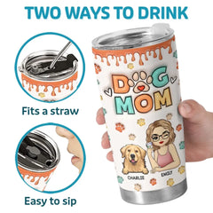 Fur. Love. And Cuddles - Dog & Cat Personalized Custom 3D Inflated Effect Printed Tumbler - Gift For Pet Owners. Pet Lovers