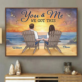 Love Grows Stronger With A Loyal Dog By Your Side - Dog Personalized Custom Horizontal Poster - Gift For Couples. Pet Owners. Pet Lovers