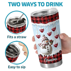 Grandma. My Home For All Seasons - Family Personalized Custom Tumbler - Christmas Gift For Mom. Grandma