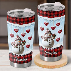Grandma. My Home For All Seasons - Family Personalized Custom Tumbler - Christmas Gift For Mom. Grandma
