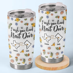 I'm Missing My Bestie In These Moments - Bestie Personalized Custom 3D Inflated Effect Printed Tumbler - Gift For Best Friends. BFF. Sisters