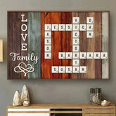 Love Grows Best In Little Houses - Family Personalized Custom Horizontal Poster - Christmas Gift For Family Members