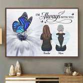Greatly Loved. Deeply Missed - Memorial Personalized Custom Horizontal Poster - Sympathy Gift For Family Members