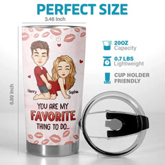 Time Only Deepens The Love We Share - Couple Personalized Custom Tumbler - Christmas Gift For Husband Wife. Anniversary