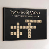 Forever Linked Together - Family Personalized Custom Horizontal Poster - Christmas Gift For Family Members. Siblings. Brothers. Sisters