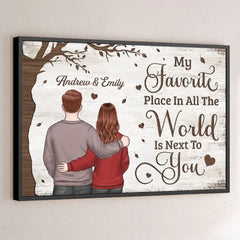 One Love. One Heart. One Destiny - Couple Personalized Custom Horizontal Poster - Christmas Gift For Husband Wife. Anniversary