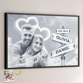 Custom Photo Every Moment With You Is A Treasure - Couple Personalized Custom Horizontal Poster - Gift For Husband Wife. Anniversary
