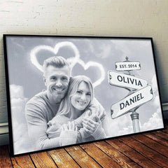 Custom Photo Every Moment With You Is A Treasure - Couple Personalized Custom Horizontal Poster - Gift For Husband Wife. Anniversary