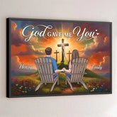Favorite Person. Favorite Place - Couple Personalized Custom Horizontal Poster - Gift For Husband Wife. Anniversary