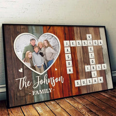 Custom Photo My Favorite People. My Forever Home - Family Personalized Custom Horizontal Poster - Christmas Gift For Family Members