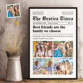 Custom Photo The Besties Times - Bestie Personalized Custom Vertical Poster - Gift For Best Friends. BFF. Sisters