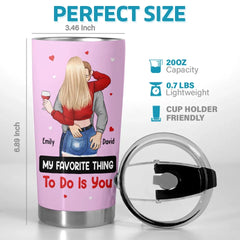 My Love. My Life - Couple Personalized Custom Tumbler - Gift For Husband Wife. Anniversary