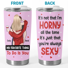 My Love. My Life - Couple Personalized Custom Tumbler - Gift For Husband Wife. Anniversary