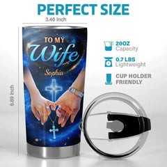 Slow And Steady. Together Forever - Couple Personalized Custom Tumbler - Gift For Husband Wife. Anniversary