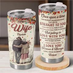 My Favourite Love Story Is Ours - Couple Personalized Custom Tumbler - Gift For Husband Wife. Anniversary