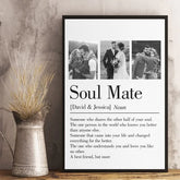 Custom Photo Soul Mate Came Into Your Life And Changed Everything For The Better - Couple Personalized Custom Vertical Poster - Gift For Husband Wife. Anniversary