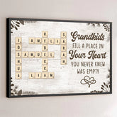 Keep The Memories Alive With A Special Touch - Family Personalized Custom Horizontal Poster - Gift For Grandma. Grandpa. Grandkid