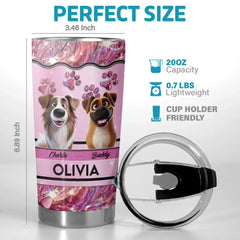 Dogs Teach Us Unconditional Love - Dog Personalized Custom Tumbler - Gift For Pet Owners. Pet Lovers